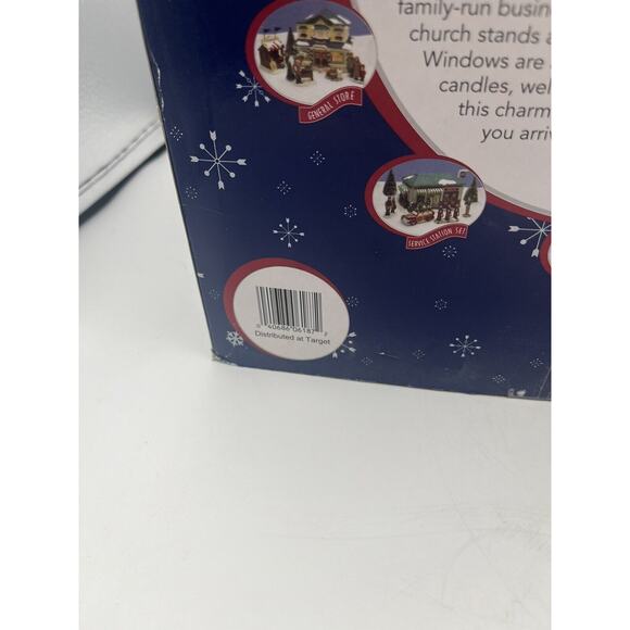 Snowflake Falls Lighted General Store 8 Piece Holiday Village Set Christmas 2002 - Picture 9 of 9